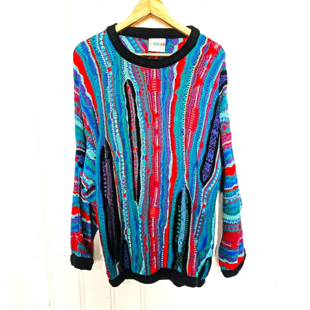 Coogi Colorful Knit Sweater
